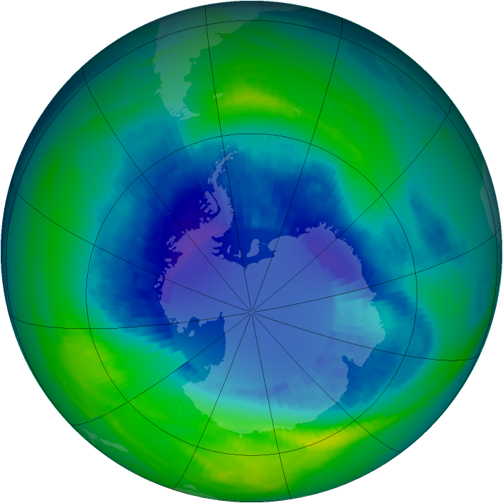 Ozone Map 1990-09-01